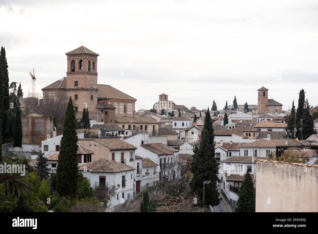 Strade di Albaicin a Granda, Andalusia, Spagna Foto Stock