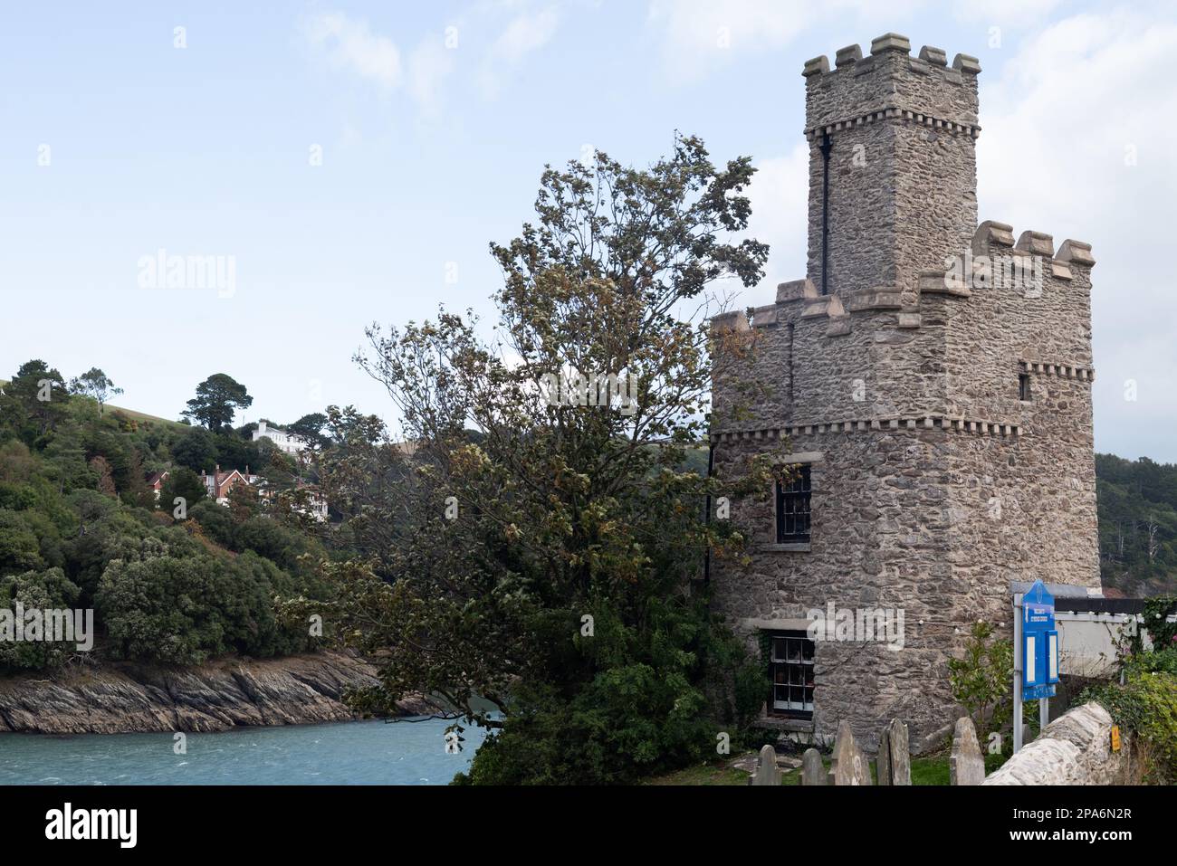 Belle rive del fiume Dart. Dartmouth, Devon, Regno Unito. 26.09.2022 Foto Stock