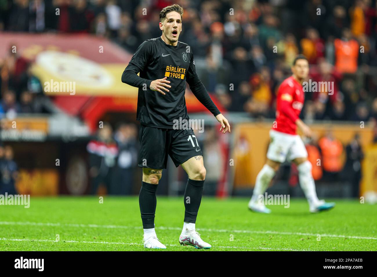 ISTANBUL, TURKIYE - 11 MARZO: Nicolo Zaniolo di Galatasaray durante la  partita di Super Lig Turca tra