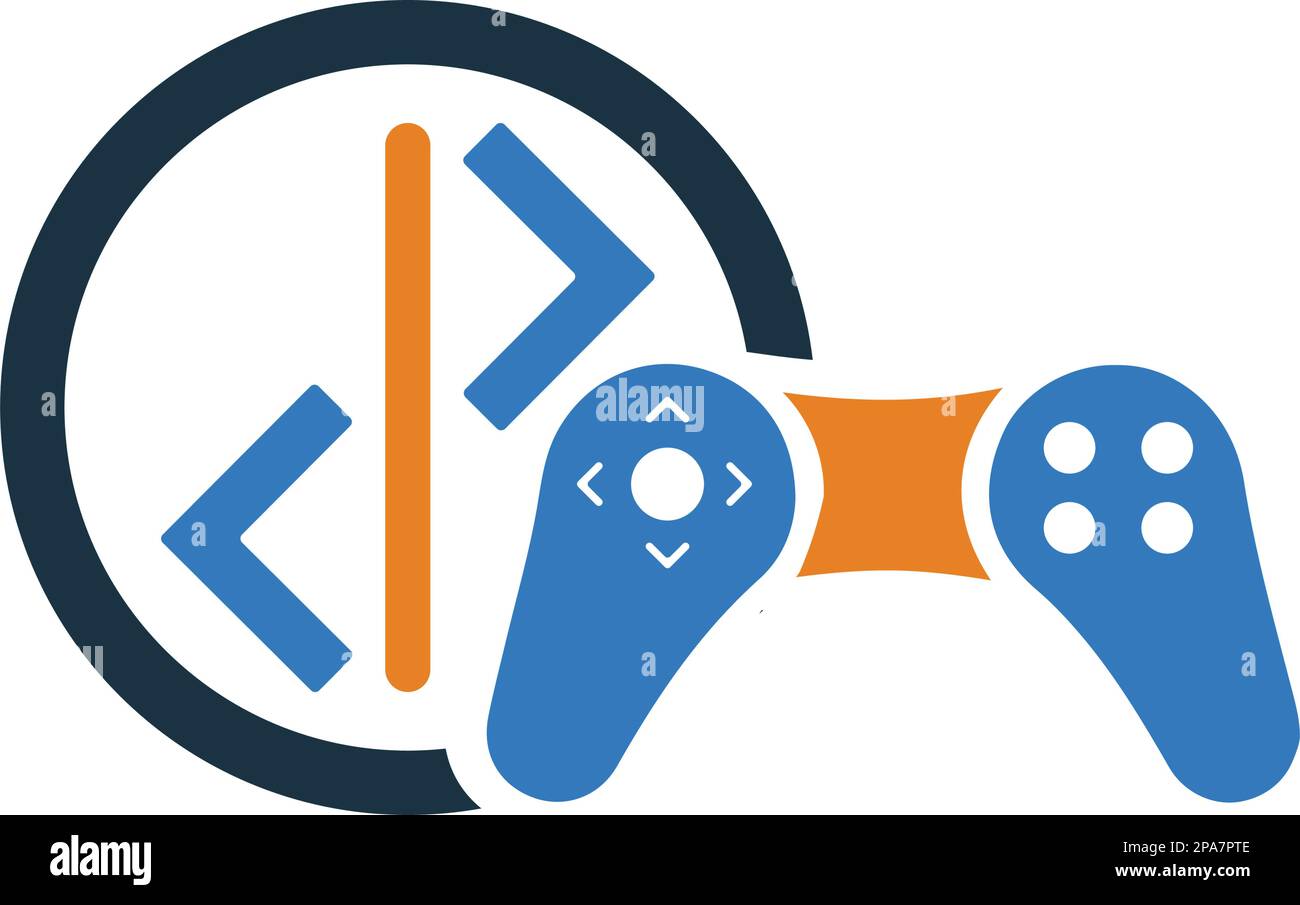 Icona di sviluppo del gioco - file EPS vettoriale. Ideale per supporti di stampa, Web, immagini di stock, uso commerciale o qualsiasi tipo di progetto. Illustrazione Vettoriale