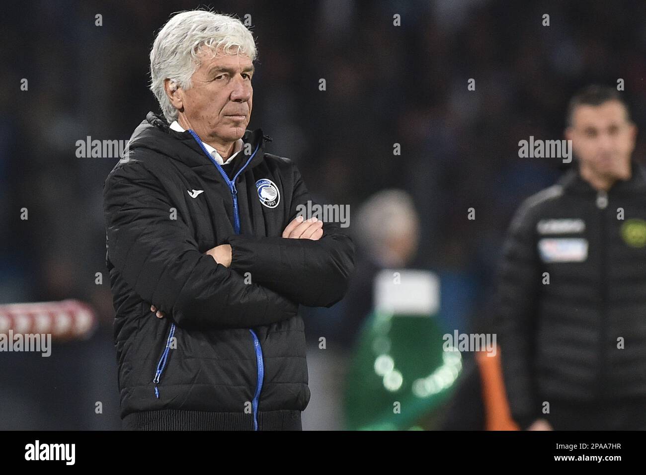 Napoli, Italia. 11th Mar, 2023. Gianpiero Gasperini allenatore di Atalanta durante la Serie A match tra SSC Napoli e Atalanta BC allo Stadio Diego Armando Maradona Credit: Independent Photo Agency/Alamy Live News Foto Stock