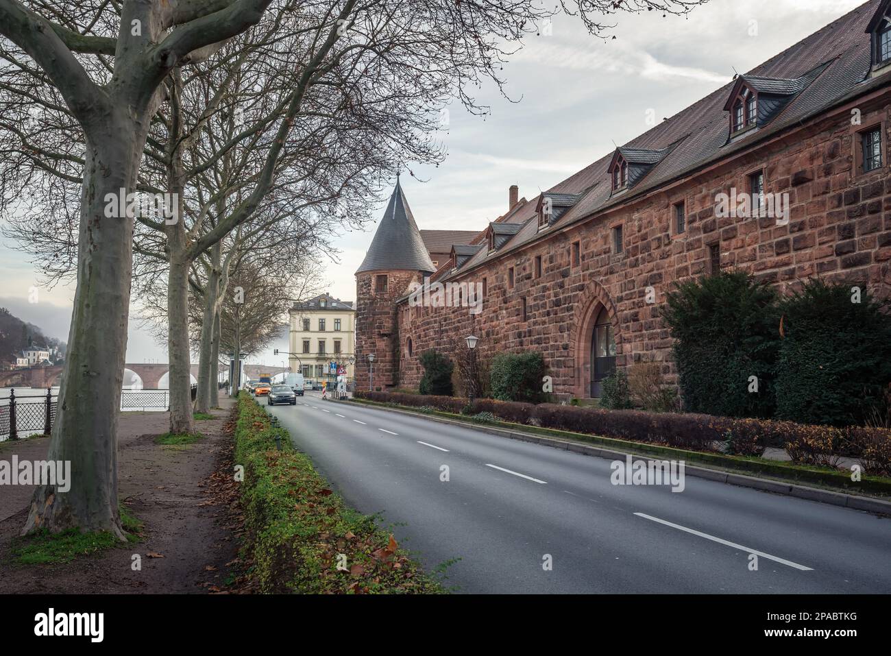 Antico edificio dell'Arsenale (Zeughaus-Mensa im Marstall) - Heidelberg, Germania Foto Stock