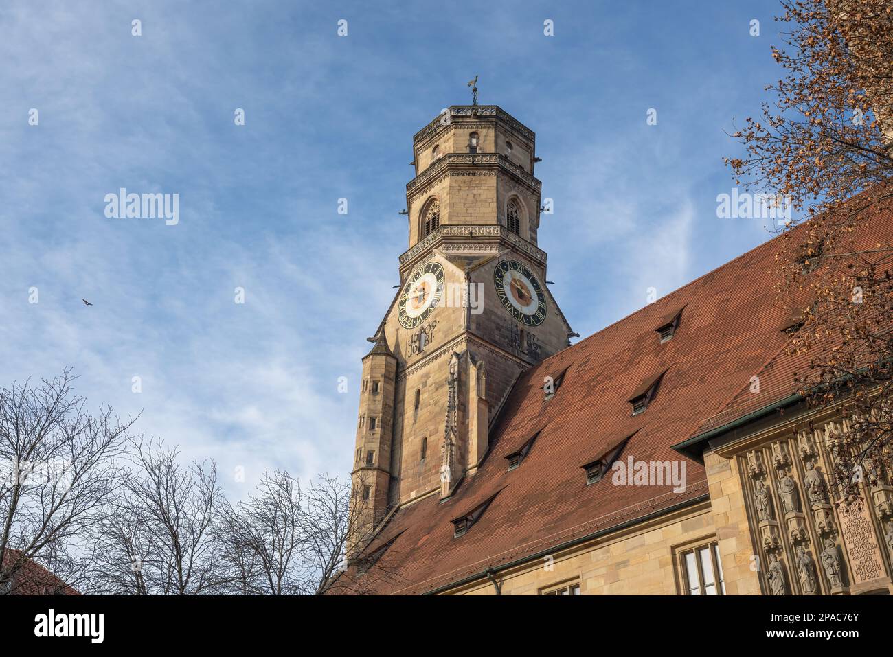 Stiftskirche (Collegiata) - Stoccarda, Germania Foto Stock