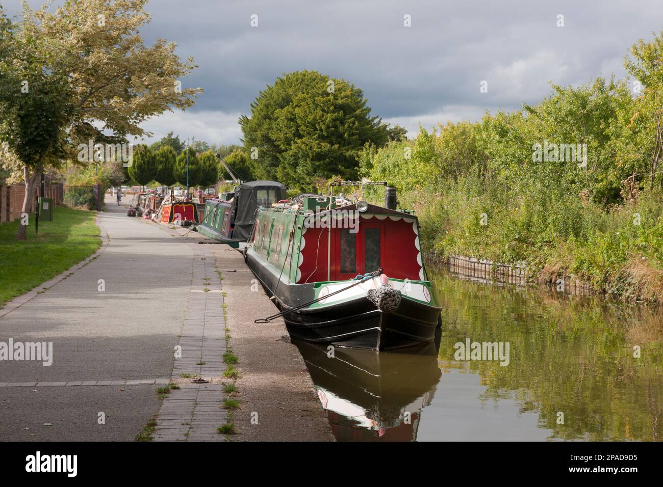 Shropshire Union canale a Ellesmere, Shropshire, Inghilterra Foto Stock
