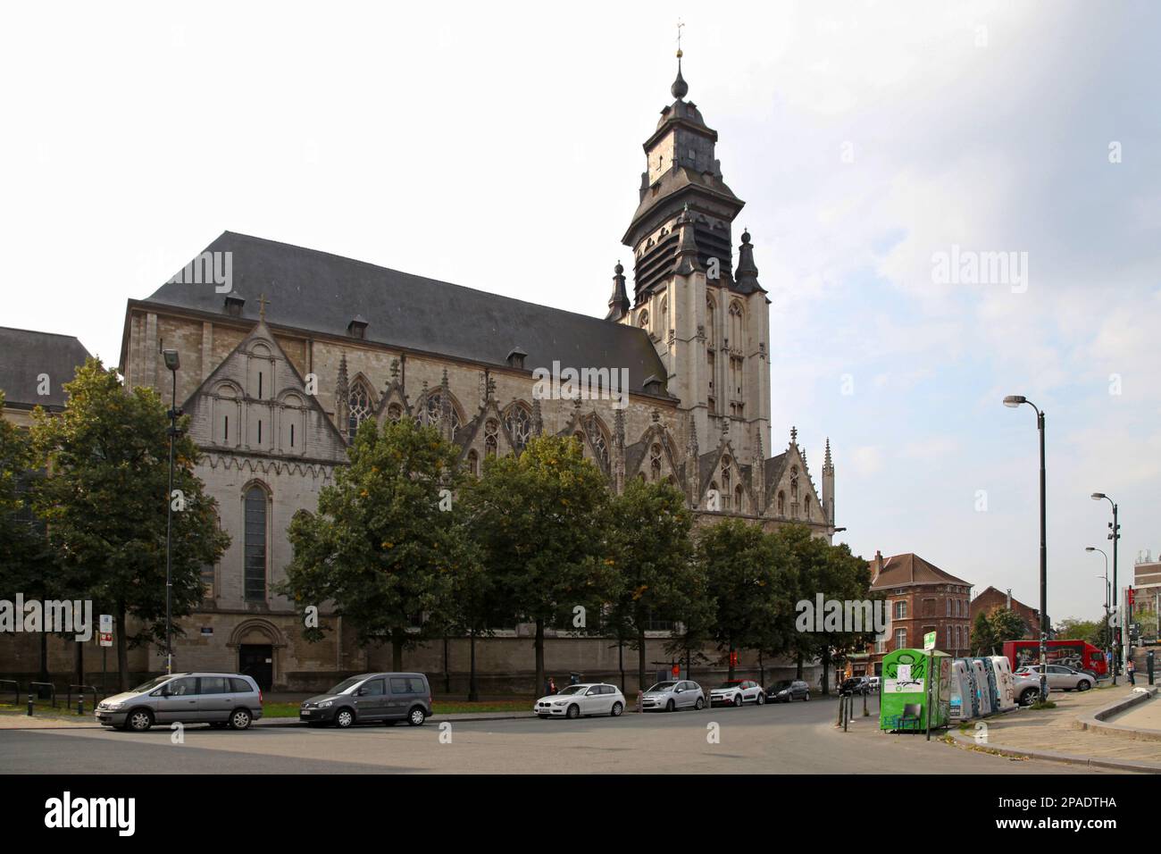 Bruxelles, Belgio - Agosto 26 2017: La Chiesa di nostra Signora della Cappella (francese: Église Notre-Dame-de-la-Chapelle, olandese: Onze-lieve-Vrouw-ter-Kapell Foto Stock