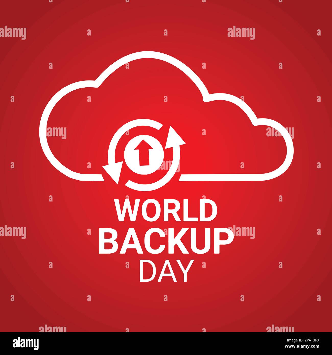World Backup Day Vector Illustration per il tuo disegno grafico e web. Illustrazione Vettoriale