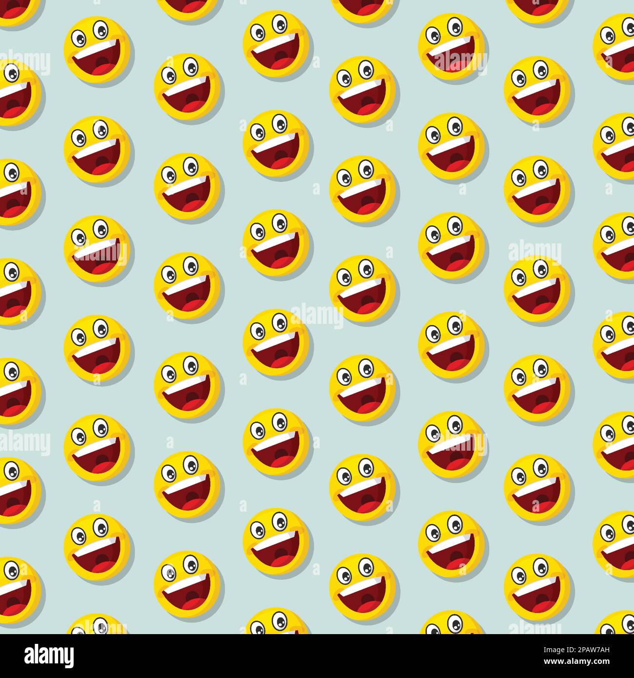aprile stupida illustrazione giorno con sorrisi. Pattern senza cuciture con sfondo vettoriale sorridente. Illustrazione Vettoriale