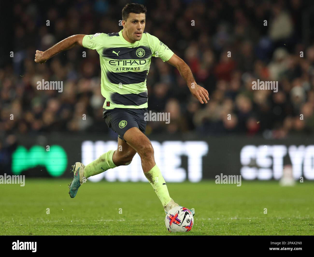 Londra, Regno Unito. 11th Mar, 2023. Rodri di Manchester City durante la partita della Premier League al Selhurst Park, Londra. Il credito dell'immagine dovrebbe essere: Paul Terry/Sportimage Credit: Sportimage/Alamy Live News Foto Stock