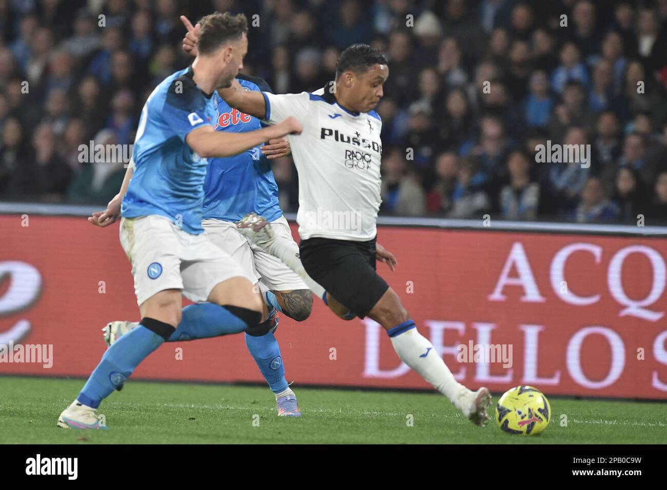 Luisi Muriel di Atalanta durante la Serie Una partita tra SSC Napoli e Atalanta BC allo stadio Diego Armando Maradona Credit: Live Media Publishing Group/Alamy Live News Foto Stock