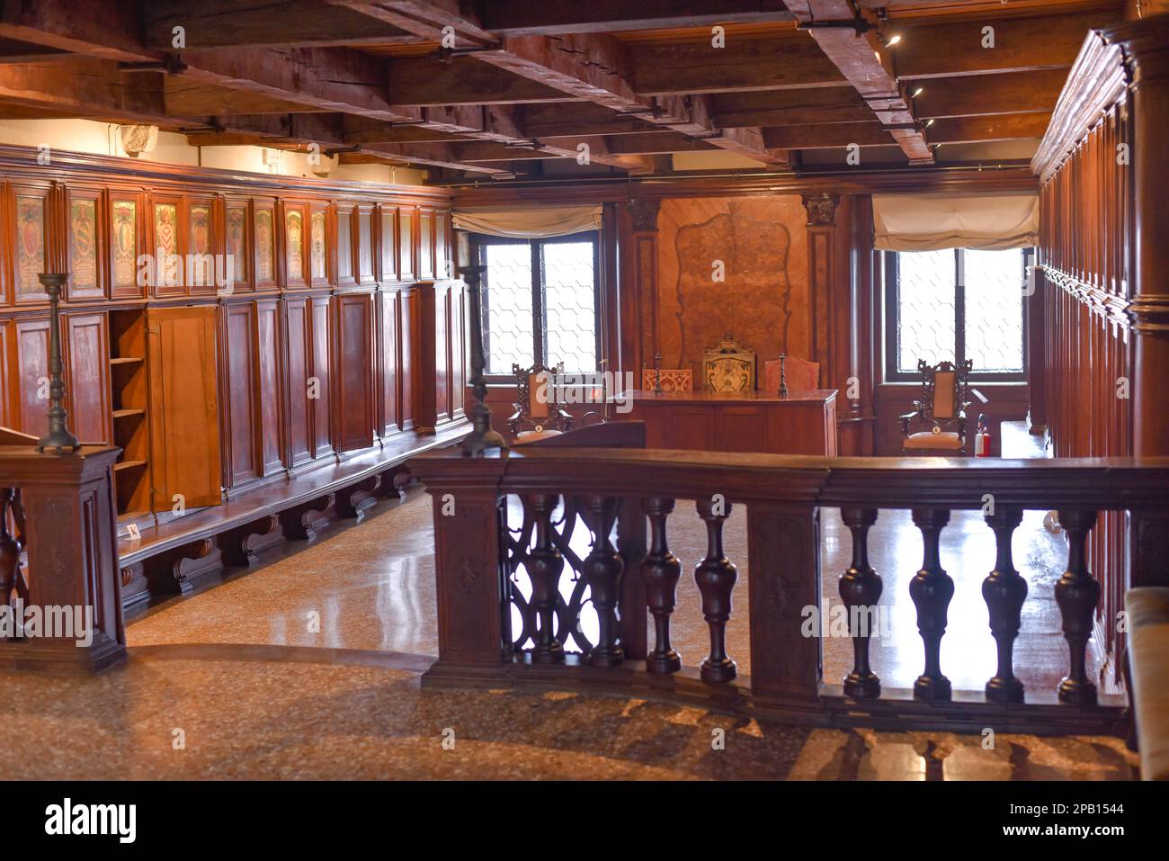 Venezia, Italia - 15 Nov, 2022: Sale istituzionali al Palazzo Ducale Foto Stock