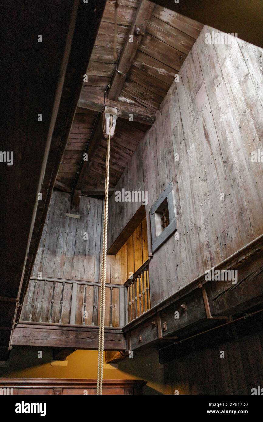 Venezia, Italia - 15 Nov 2022: Sala di esecuzione all'interno del Palazzo Ducale Foto Stock