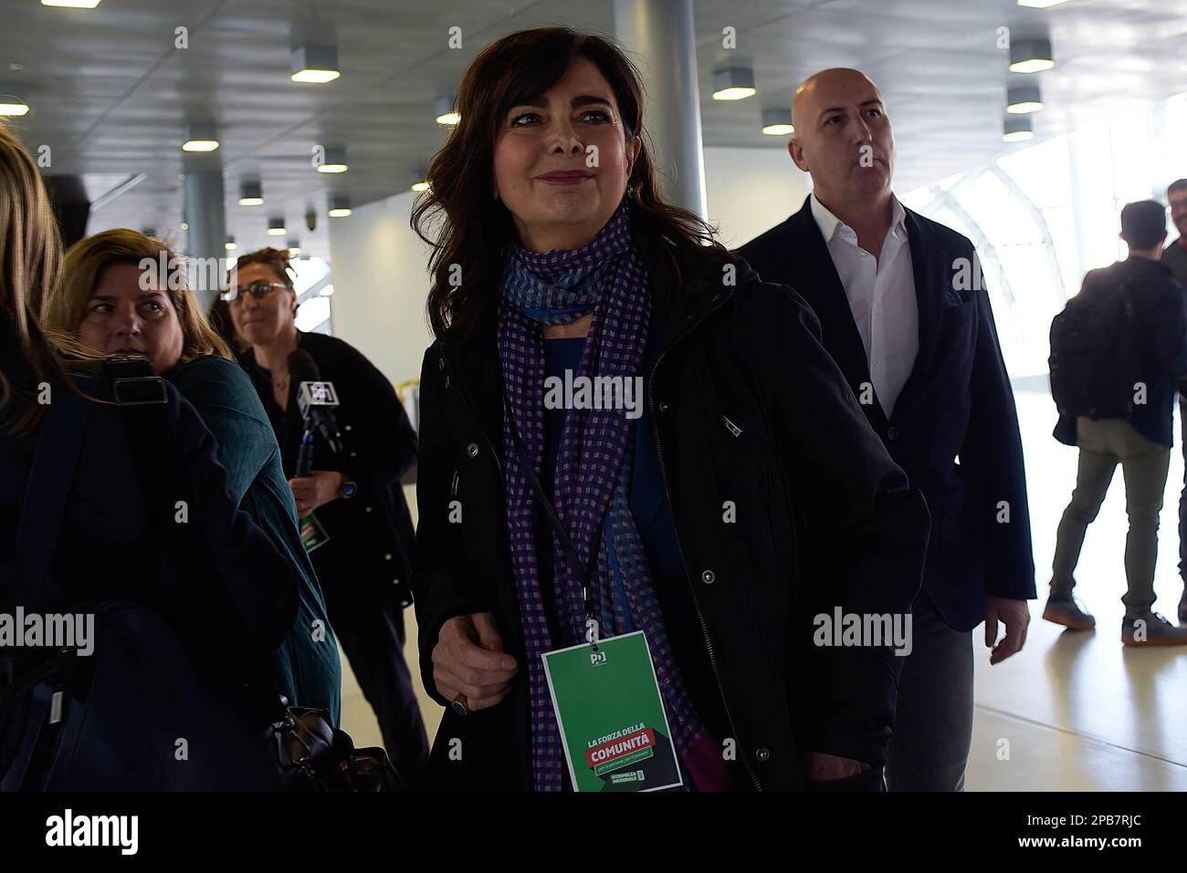 Roma, Italia. 12th Mar, 2023. Laura Boldrini partecipa all'Assemblea Nazionale del Partito democratico (PD), a Roma. (Foto di Vincenzo Nuzzolese/SOPA Images/Sipa USA) Credit: Sipa USA/Alamy Live News Foto Stock