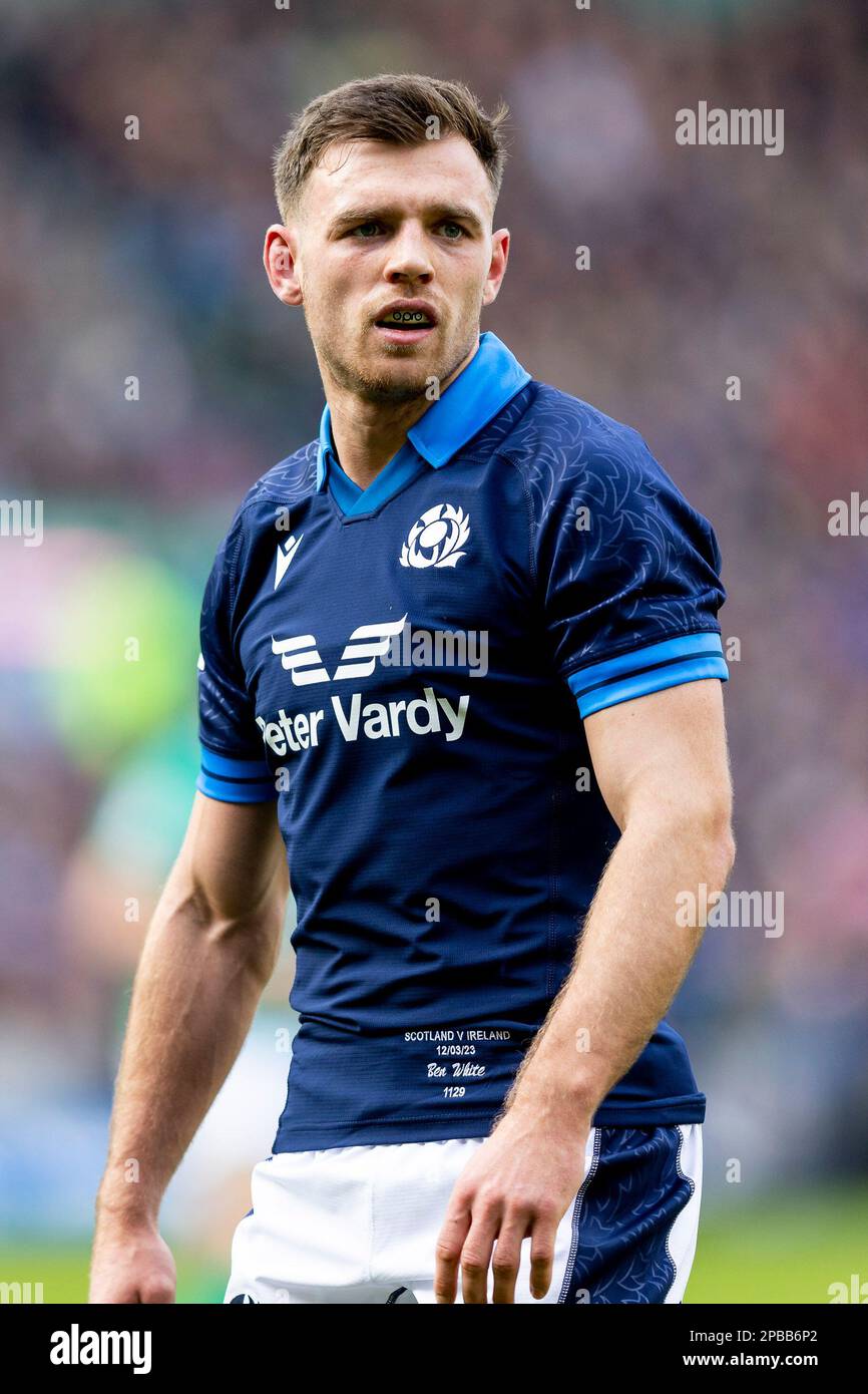 12th marzo 2023; Murrayfield Stadium, Edimburgo, Scozia: Six Nations International Rugby, Scozia contro Irlanda; ben White of Scotland Foto Stock