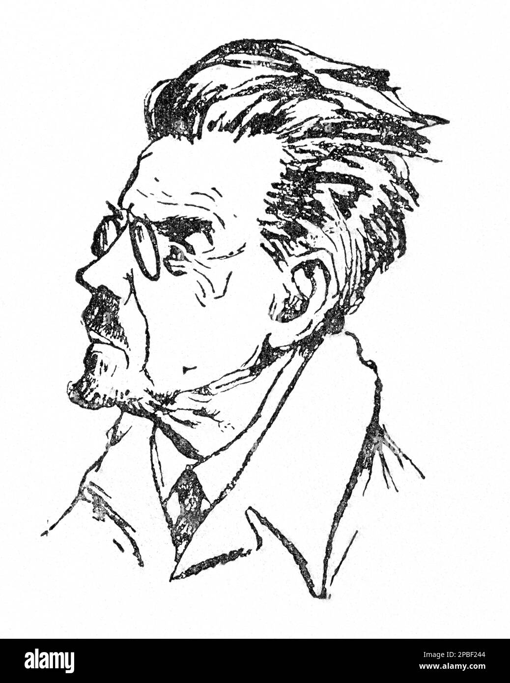 Il premio Nobel per la letteratura dello scrittore polacco nel 1924 LADISLAS REYMONT ( 1867 - 1925 ). La sua opera più famosa è il romanzo I CONTADINI ( 1904- 1909)- Wladyslaw Rejment - LETTERATO - SCRITTORE - LETTERATURA - LETTERATURA - ritrato - barba - barba - premio NOBEL PER LA LETTERATURA - cravatta - cravatta - colletto - colletto - lente - occhiali ---- Archivio GBB Foto Stock