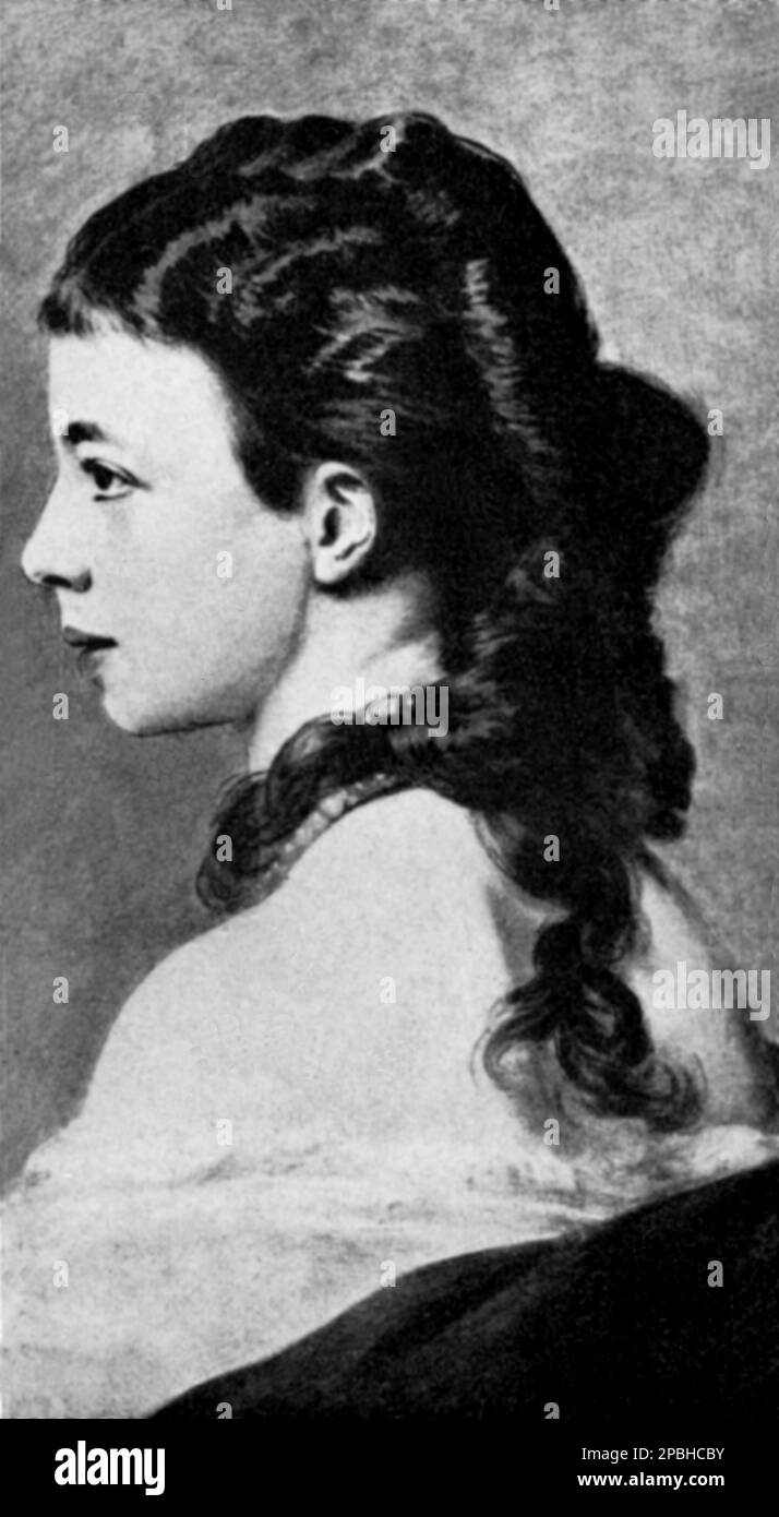 1865 ca , Wien , Austria : Principessa PAULINE Clementine de METTERNICH Winneburg zu Beilstein, Nee Contessa Pauline Clementine Marie Walburga Sandor de Szlavnicza, ( 1836 - 1921 ) , moglie dell' Ambasciatore austriaco presso la Corte di francia. Pauline era una famosa socialità viennese e parigina. Fu un importante promotore del lavoro del compositore tedesco Richard Wagner e del compositore ceco Bedrich Smetana . Nel 1856 sposò il Principe Richard von Metternich, figlio del cancelliere Principe Klemens Wenzel von Metternich, quindi furono contemporaneamente marito e moglie, zio e nipote. Raffigurato da Foto Stock