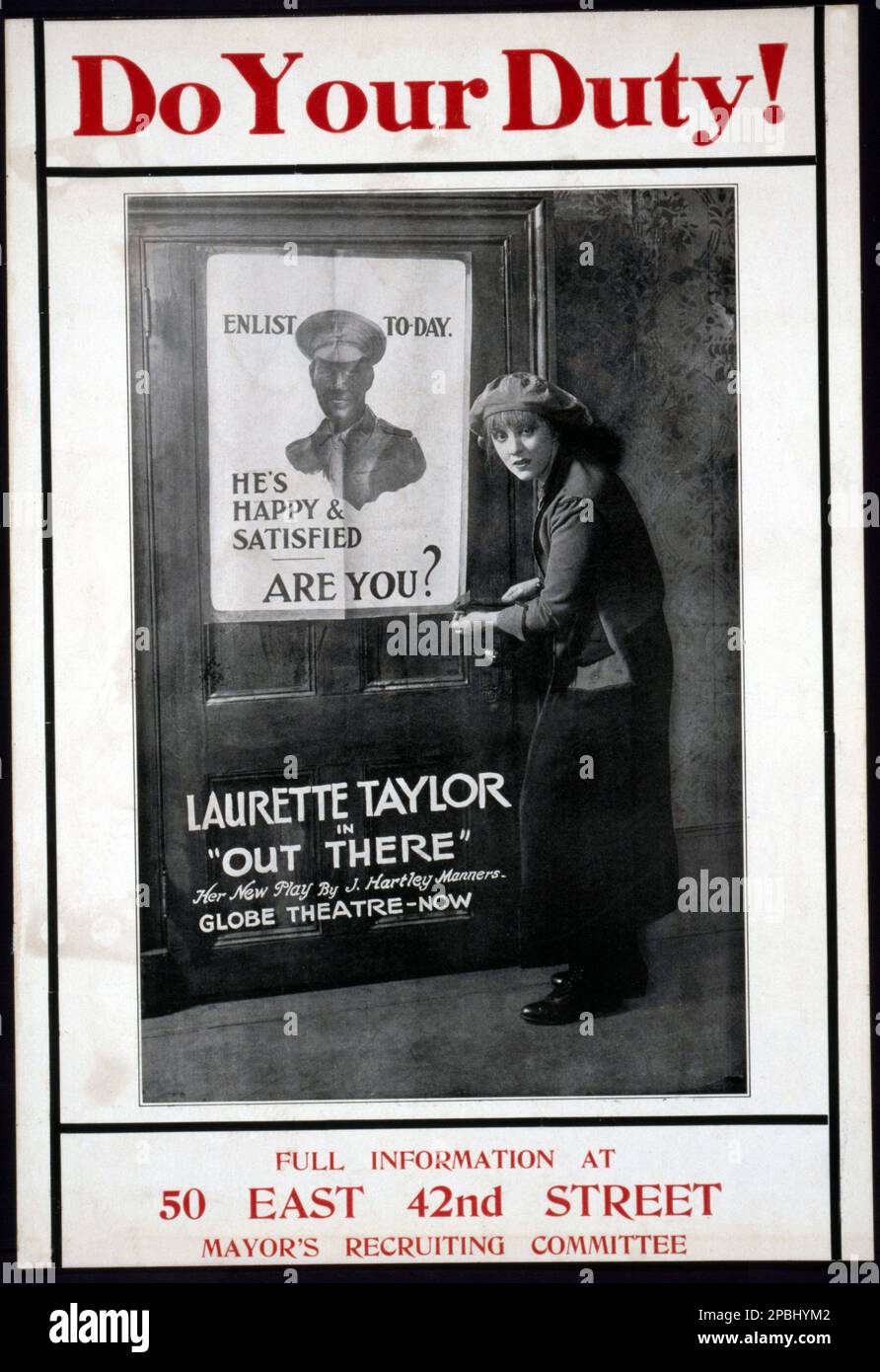 Poster Reclutamento USMC 'Unisciti Ai Marines USA – Spirito Del 1917!' – Riproduzione D'epoca WWI 24x32