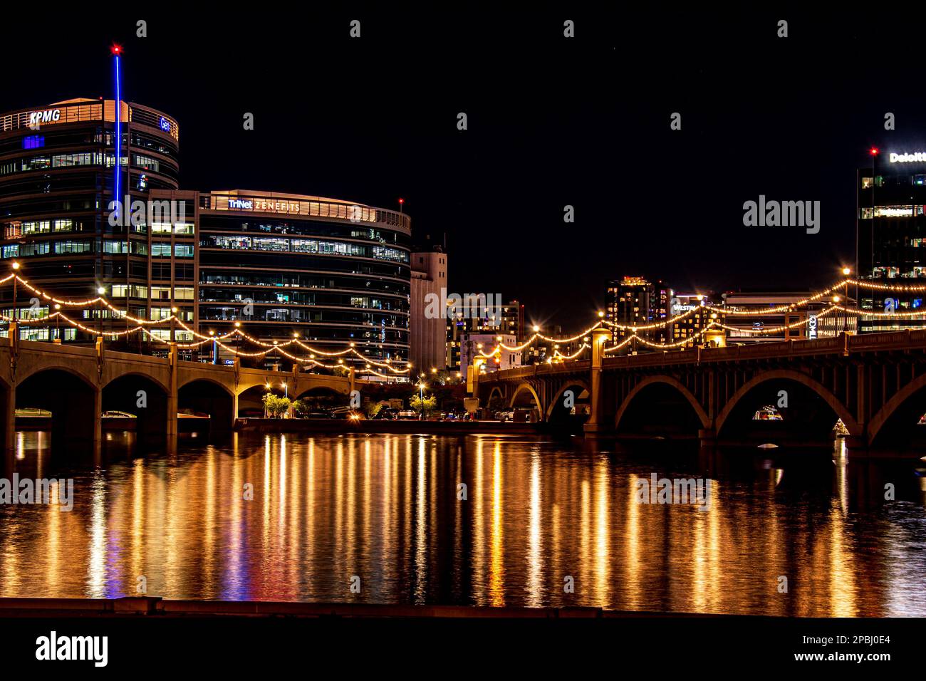 Una notte di Tempe, Arizona Foto Stock