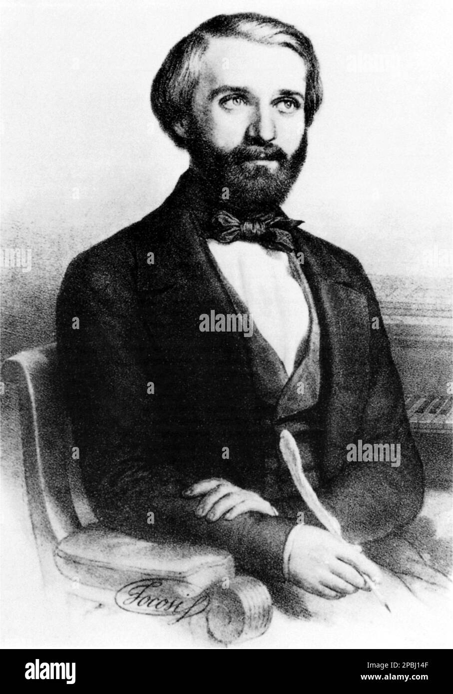 Il celebre compositore musicale italiano GIUSEPPE VERDI ( 1813 - 1901 ) , Incisione dell'artista italiano ROBERTO FOCOSI .- COMPOSITORE - OPERA LIRICA - CLASSICA - CLASSICA - RITRATTO - ritratto - MUSICA - MUSICA - BARBA - BARBA - BARBA - FIOCCO - FIOCCO - CRAVATTA - CRAVATTA - incisione - penna - piuma - piuma --- ARCHIVIO GBB Foto Stock