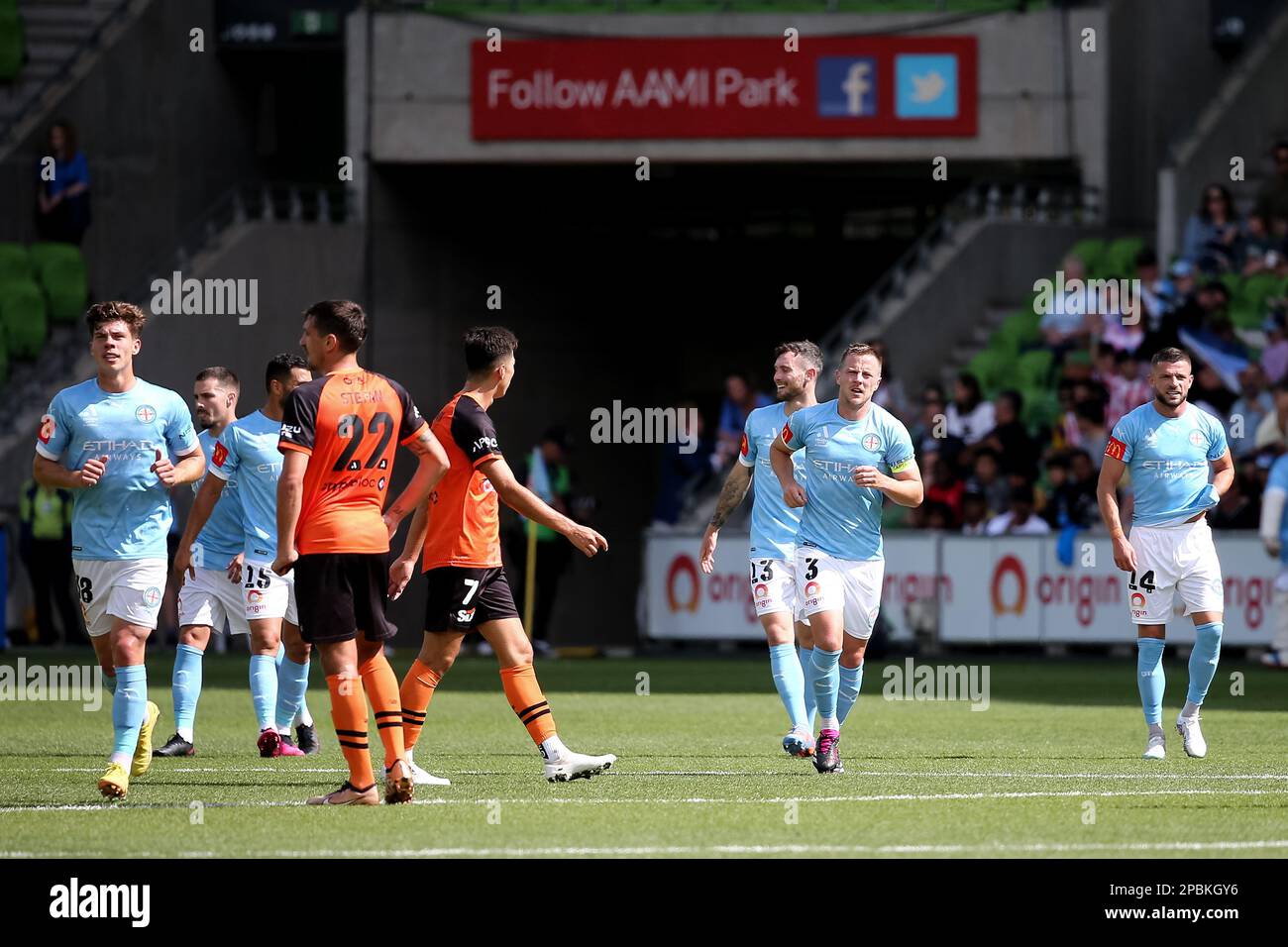 Melbourne, Australia, 12 marzo 2023. Scott Jamieson del Melbourne City FC durante la Partita di calcio maschile della A-League tra Melbourne City e Brisbane Roar all'AAMI Park il 12 marzo 2022 a Melbourne, Australia. Credit: Dave Hewison/Alamy Live News Foto Stock