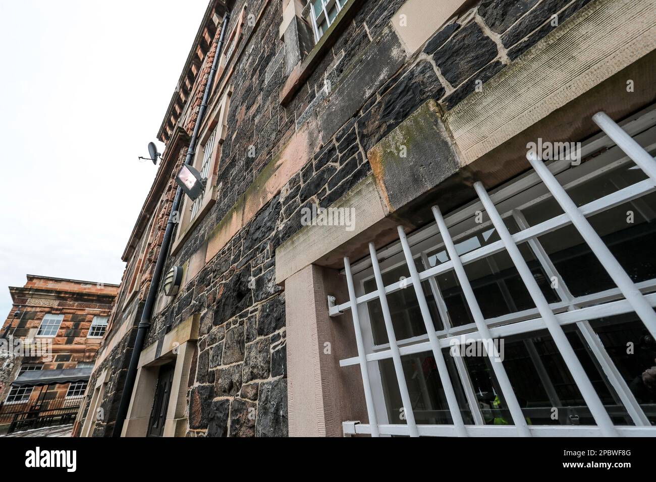 Tour di Crumlin Road Gaol, Belfast, Irlanda del Nord. Foto Stock