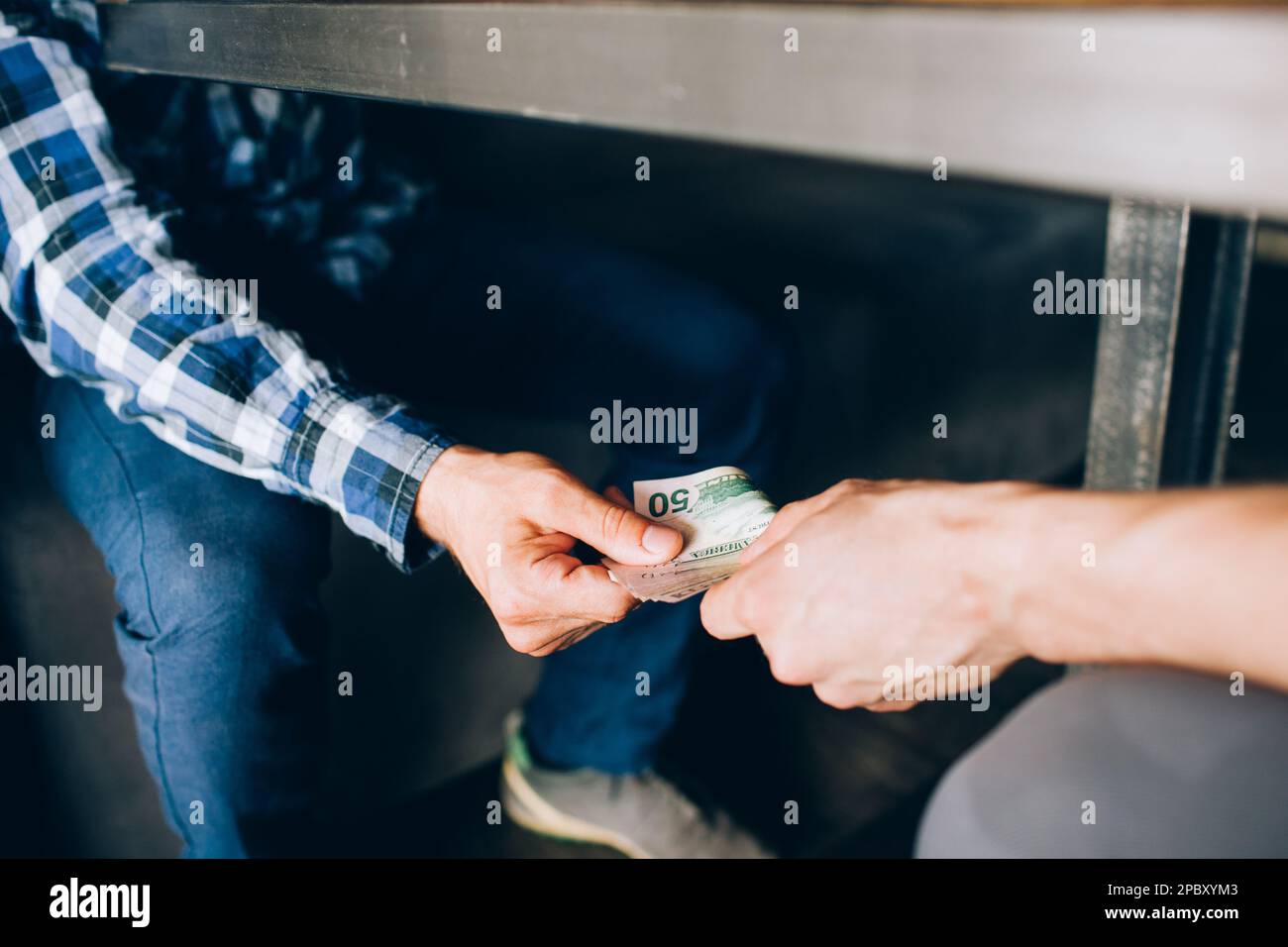 corruzione spionaggio aziendale corruzione Foto Stock