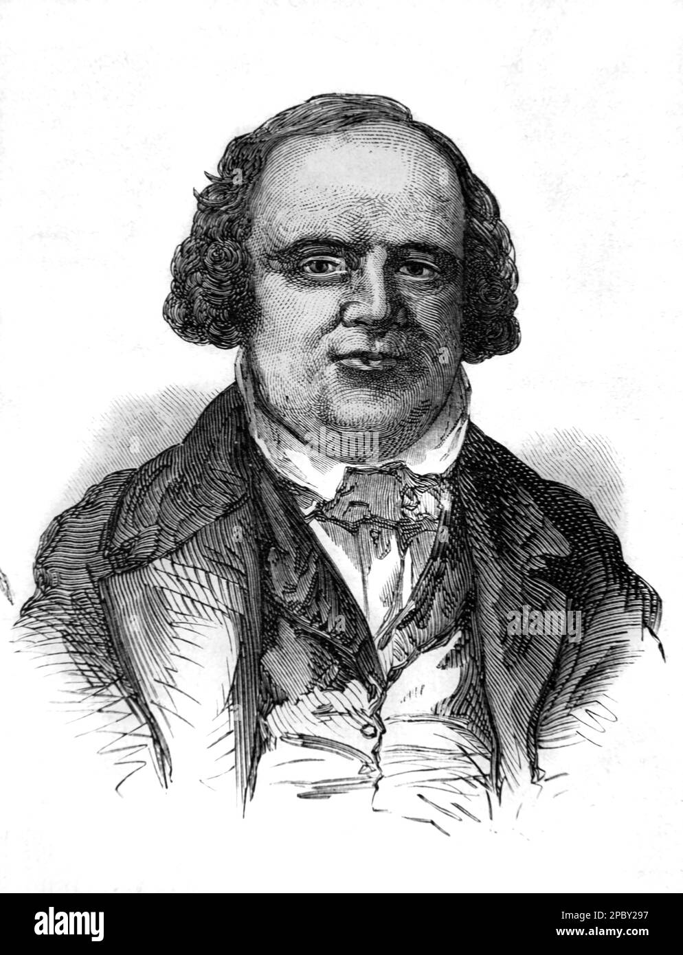 Ritratto di John Taylor (1808-1887) Capo religioso e terzo Presidente (1877-1887) dei Mormoni o Chiesa di Gesù Cristo dei Santi degli ultimi giorni o Chiesa della LDS. Vintage o incisione storica o Illustrazione 1862 Foto Stock