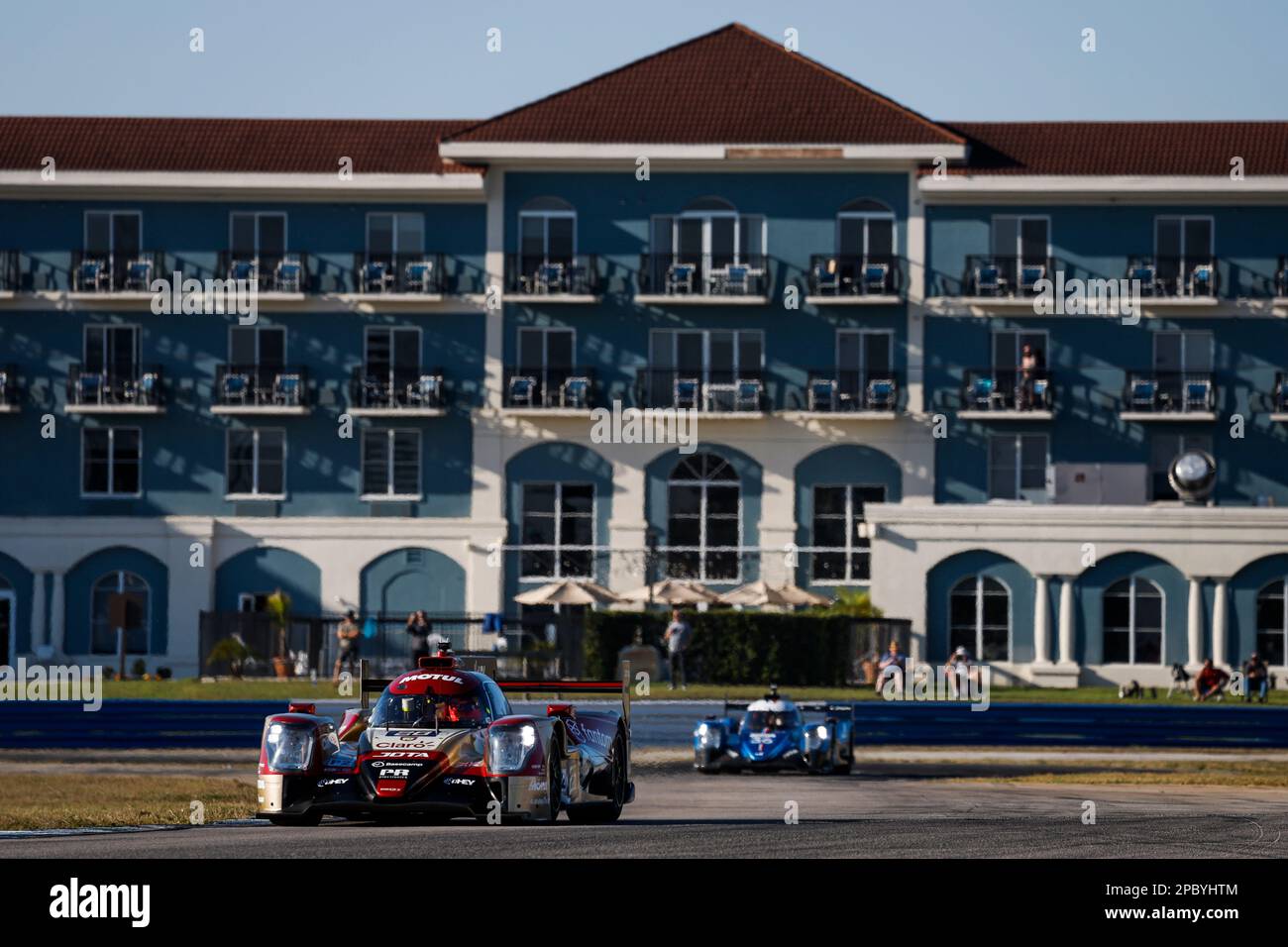 Sebring, Florida, USA - 13/03/2023, 28 HEINEMEIER HANSSON David (dnk), FITTIPALDI Pietro (Bra), RASMUSSEN Oliver (dnk), JOTA, Oreca 07 - Gibson, azione durante il Prologo del Campionato Mondiale di Endurance FIA 2023, dal 11 al 12 marzo 2023 sul circuito Internazionale di Sebring, in Florida USA - Foto Julien Delfosse / DPPI Foto Stock