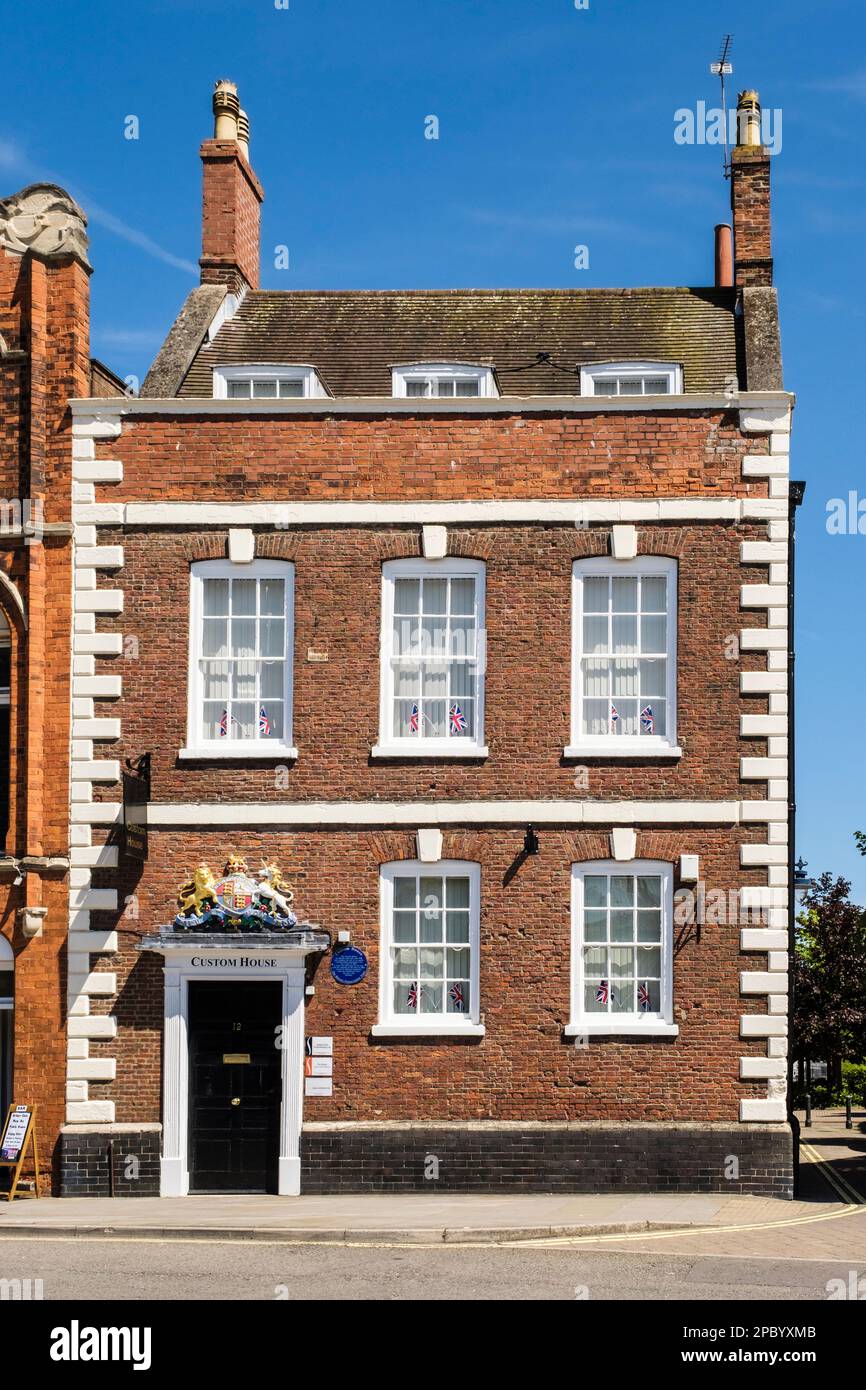 La vecchia Custom House a Boston, Lincolnshire, East Midlands, Inghilterra, Regno Unito, Regno Unito, Europa Foto Stock