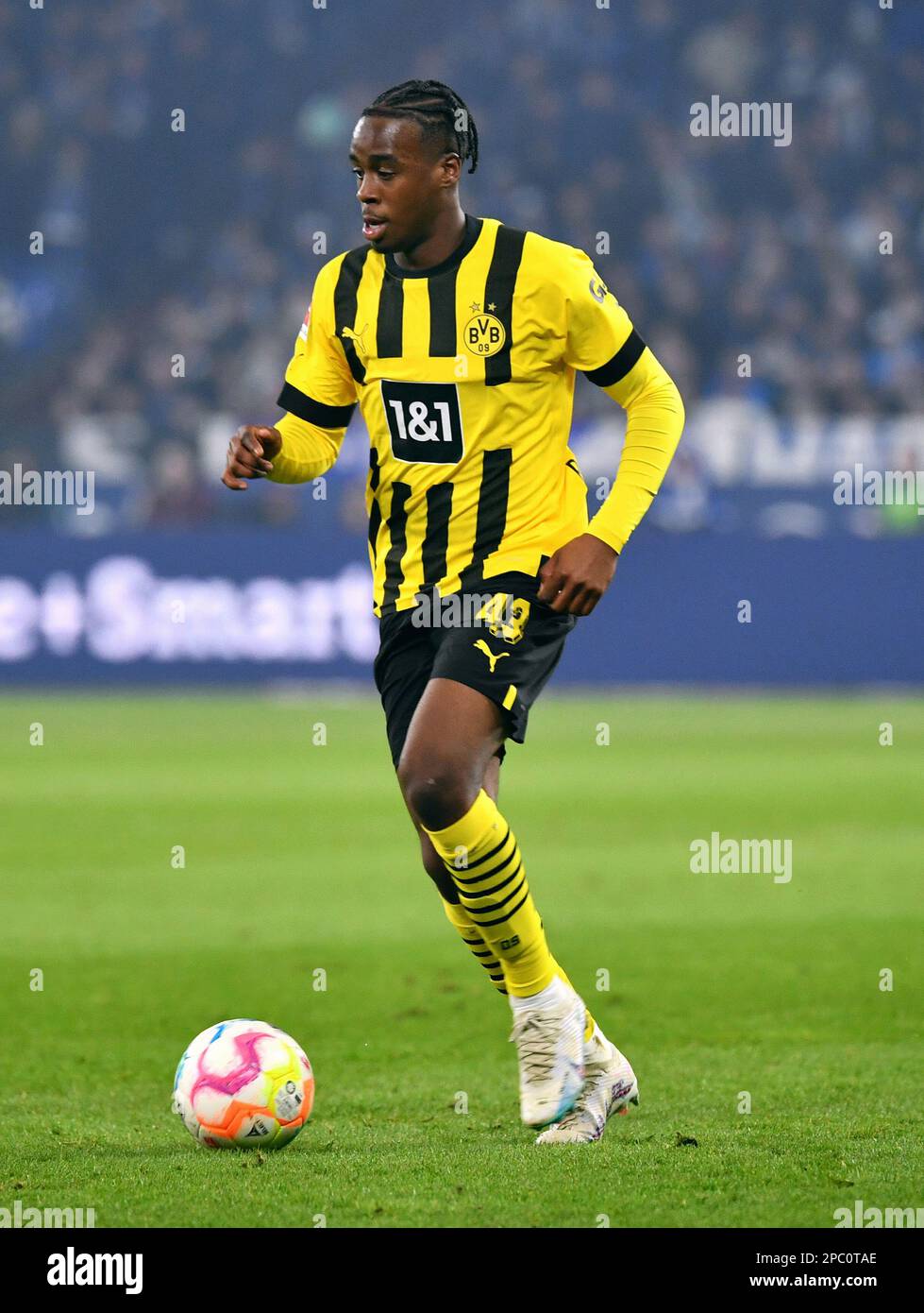 Bundesliga, Veltins Arena, FC Schalke 04 vs Borussia Dortmund; Foto Stock