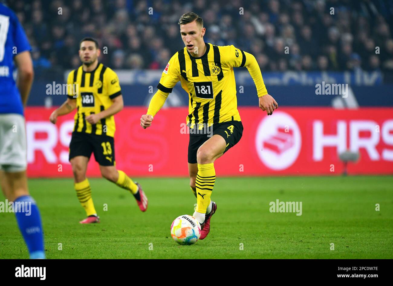 Bundesliga, Veltins Arena, FC Schalke 04 vs Borussia Dortmund; Foto Stock