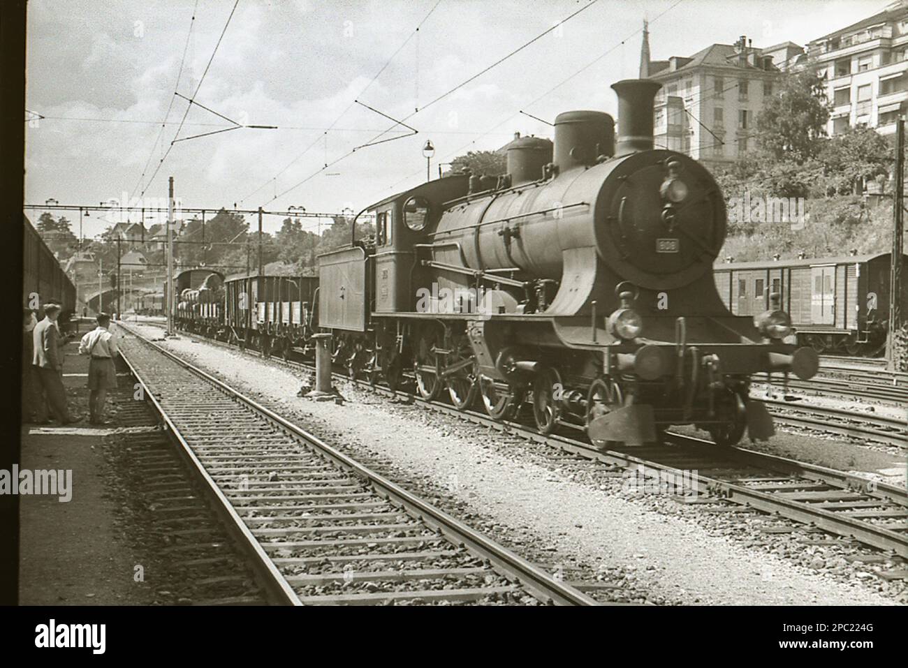 Ferrovie svizzere 4-6-2 Locomotiva a vapore di tipo A 3/5 No.808 Foto Stock