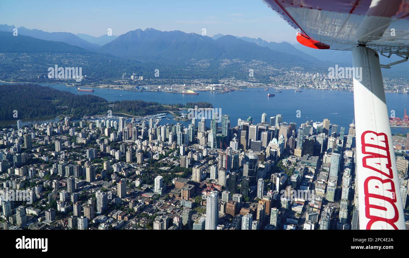 Vancouver, Canada dall'alto Foto Stock