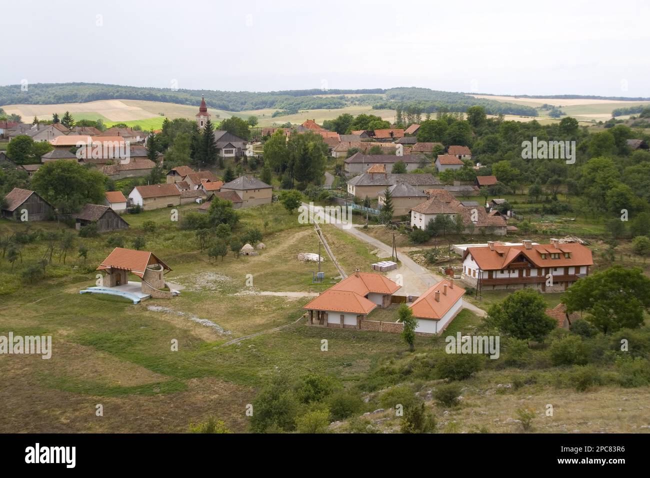 Il villaggio ungherese di Aggetelek Foto Stock