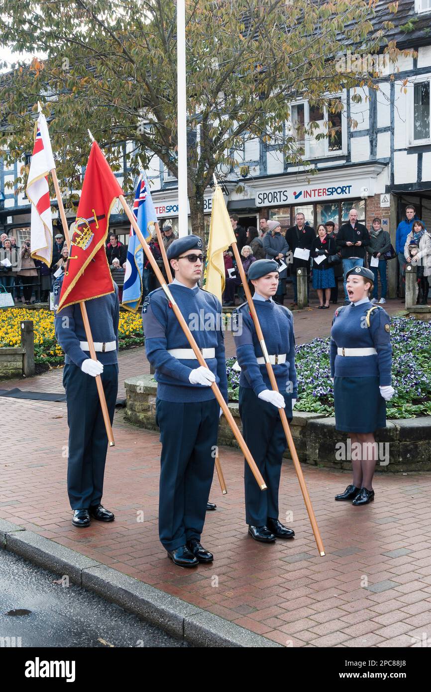 Memoriale di servizio sul ricordo domenica in East Grinstead Foto Stock