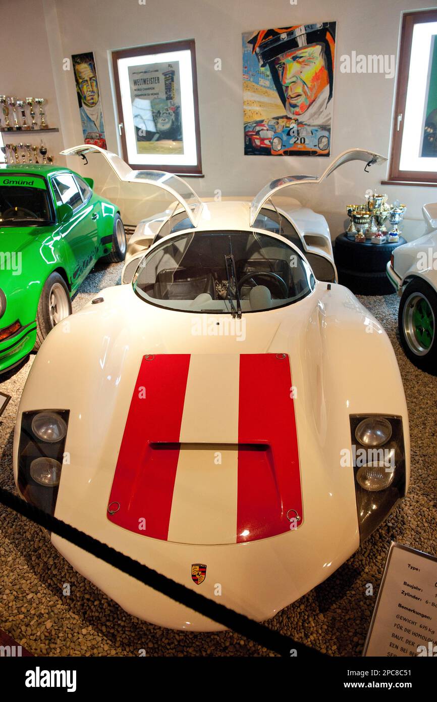 1966 Porsche 906, Europa, Porsche Carrera 6, motore a sei cilindri da due litri tipo 901/20, 220 cv, auto da corsa con immatricolazione, Porsche Automuseum Foto Stock