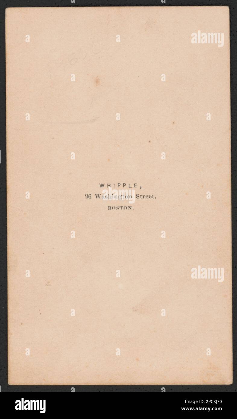 Soldato non identificato in uniforme Union / Whiple, 96 Washington Street, Boston.. Liljenquist Famiglia Collezione di fotografie della Guerra civile , pp/liljpaper. Stati Uniti, Esercito, persone, 1860-1870, soldati, Unione, 1860-1870, uniformi militari, Unione, 1860-1870, Stati Uniti, Storia, Guerra civile, 1861-1865, personale militare, Unione. Foto Stock