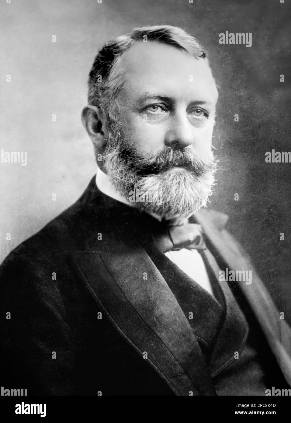 Ritratto dell'industriale americano e patrono d'arte, Henry Clay Frick (1849-1919) di Bain News Service Foto Stock