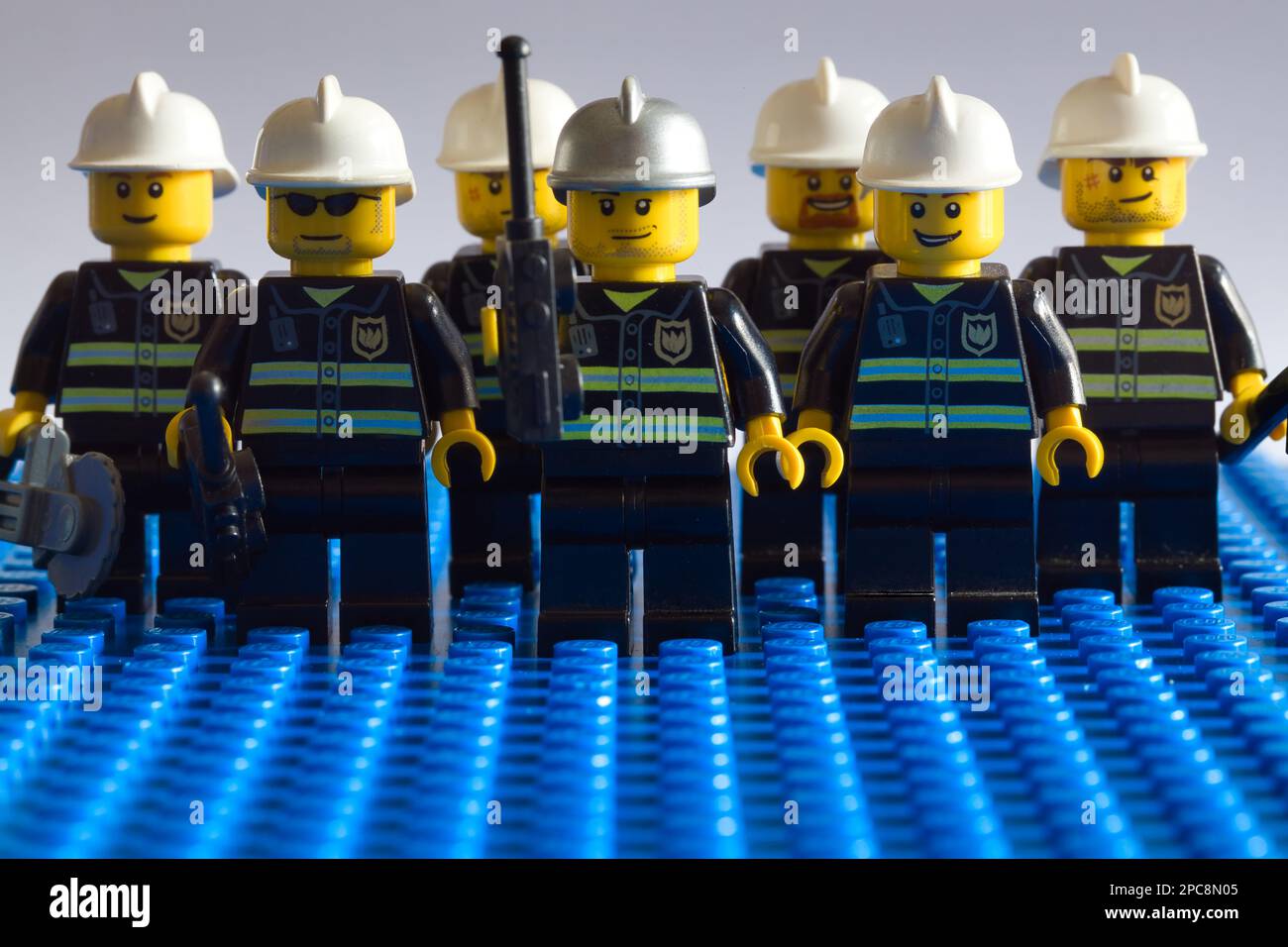 Gli eroi lavorano in squadra Foto Stock