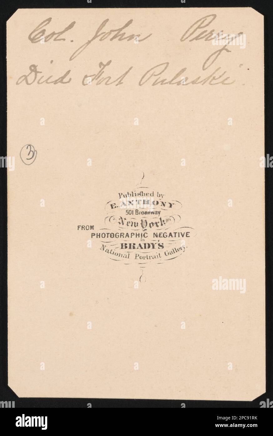 Il colonnello James H. Perry di 48th reggimento della fanteria di New York in uniforme / da negativo fotografico nella galleria nazionale di Ritratto del Brady.. Liljenquist Famiglia Collezione di fotografie della Guerra civile , pp/liljpaper. Perry, James H, 1811-1862, Stati Uniti, Army, New York, reggimento della fanteria, 48th (1861-1865), persone, soldati, Unione, 1860-1870, Military Uniforms, Union, 1860-1870, Stati Uniti, Storia, Guerra civile, 1861-1865, personale militare, Unione. Foto Stock