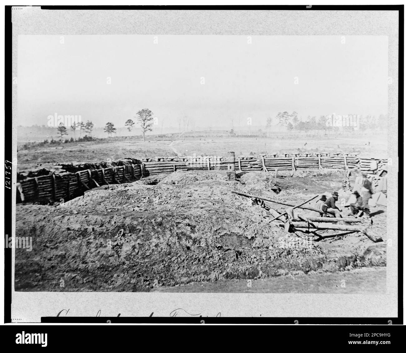 Fortificazioni confederate, Atlanta, GA.. Collezione di fotografie della Guerra civile . Forts & fortificazioni, Georgia, Atlanta, 1860-1870, Stati Uniti, Storia, Guerra civile, 1861-1865, strutture militari. Foto Stock