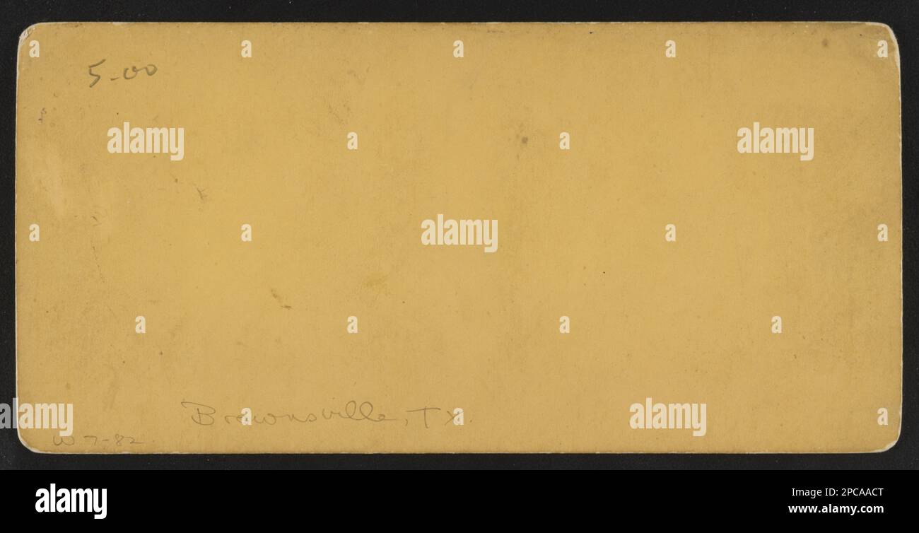 Brownsville, Texas. The Robin G. Stanford Collection, digitalizzato 2015 finanziamenti dal Center for Civil War Photography. Stati Uniti, Storia, Guerra civile, 1861-1865, Texas, Brownsville Foto Stock