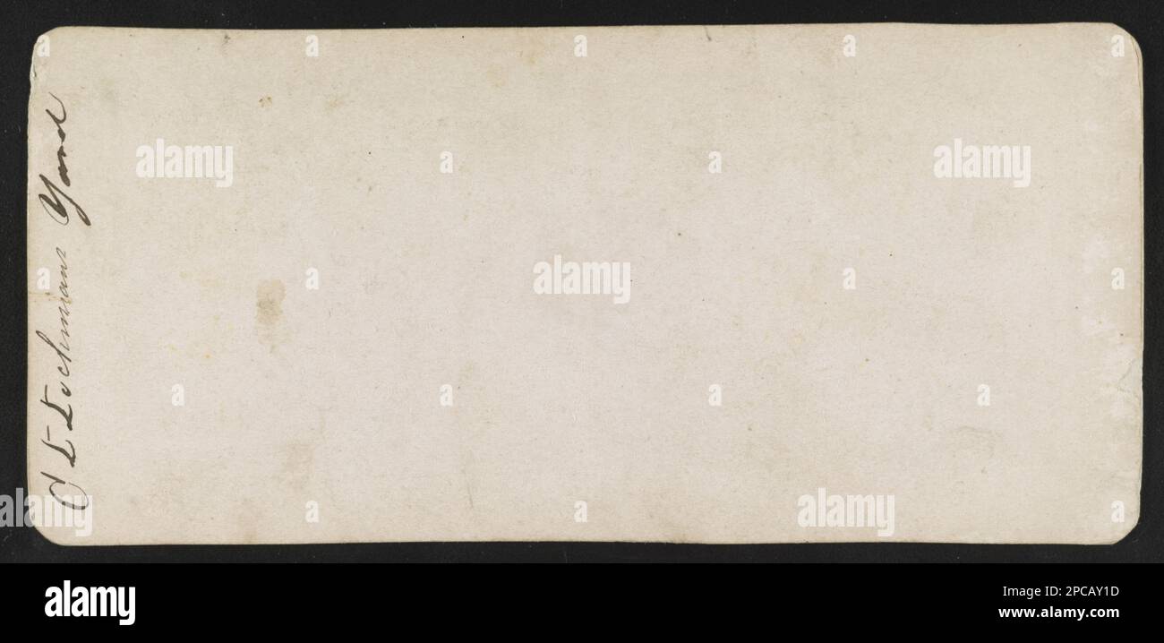 C. L. Cortile di Lochman. The Robin G. Stanford Collection, digitalizzato 2015 finanziamenti dal Center for Civil War Photography. Stati Uniti, Storia, Guerra civile, 1861-1865, Pennsylvania, Carlisle Foto Stock