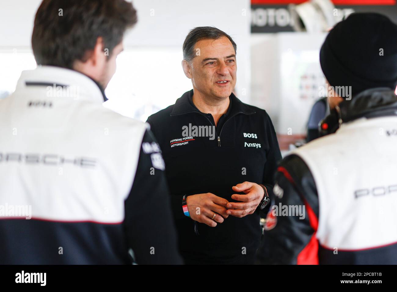 Daytona, Vereinigte Staten. 28th Jan, 2023. Daytona: Rolex 24 a Daytona il 28 gennaio 2023, (Foto di Juergen Tap), Michael Steiner, membro di Management, Ricerca e sviluppo Credit: dpa/Alamy Live News Foto Stock