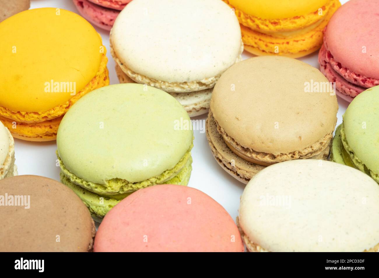 Macaron multicolore Foto Stock