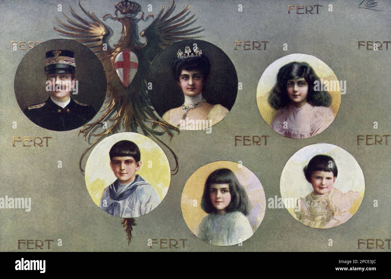 1909 ca, Italia : il Re d'Italia VITTORIO EMANUELE III di SAVOIA e la