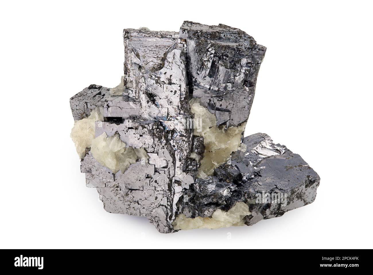 La Galena (minerale di piombo), Elmwood miniera, Smith County, Tennessee Foto Stock