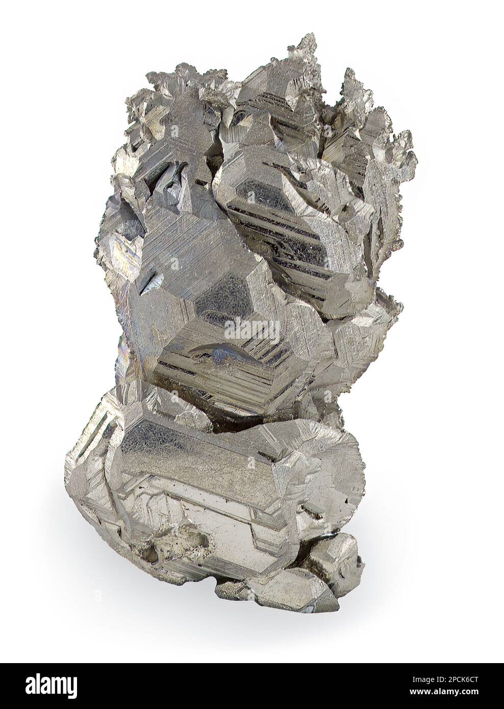 Cristalli di titanio, Lab cresciuta - Gasphase cresciuto da fase vapore. Foto Stock