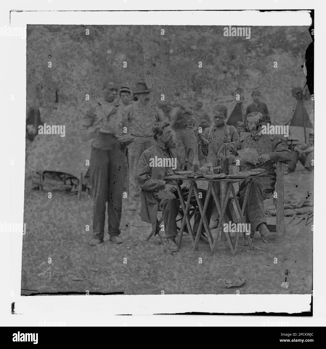 Bealeton, Virginia. Il caos del capitano Henry P. Smith. Compagnia D, 93d New York Volontarii. Fotografie della guerra civile, 1861-1865 . Stati Uniti, Storia, Guerra civile, 1861-1865. Foto Stock