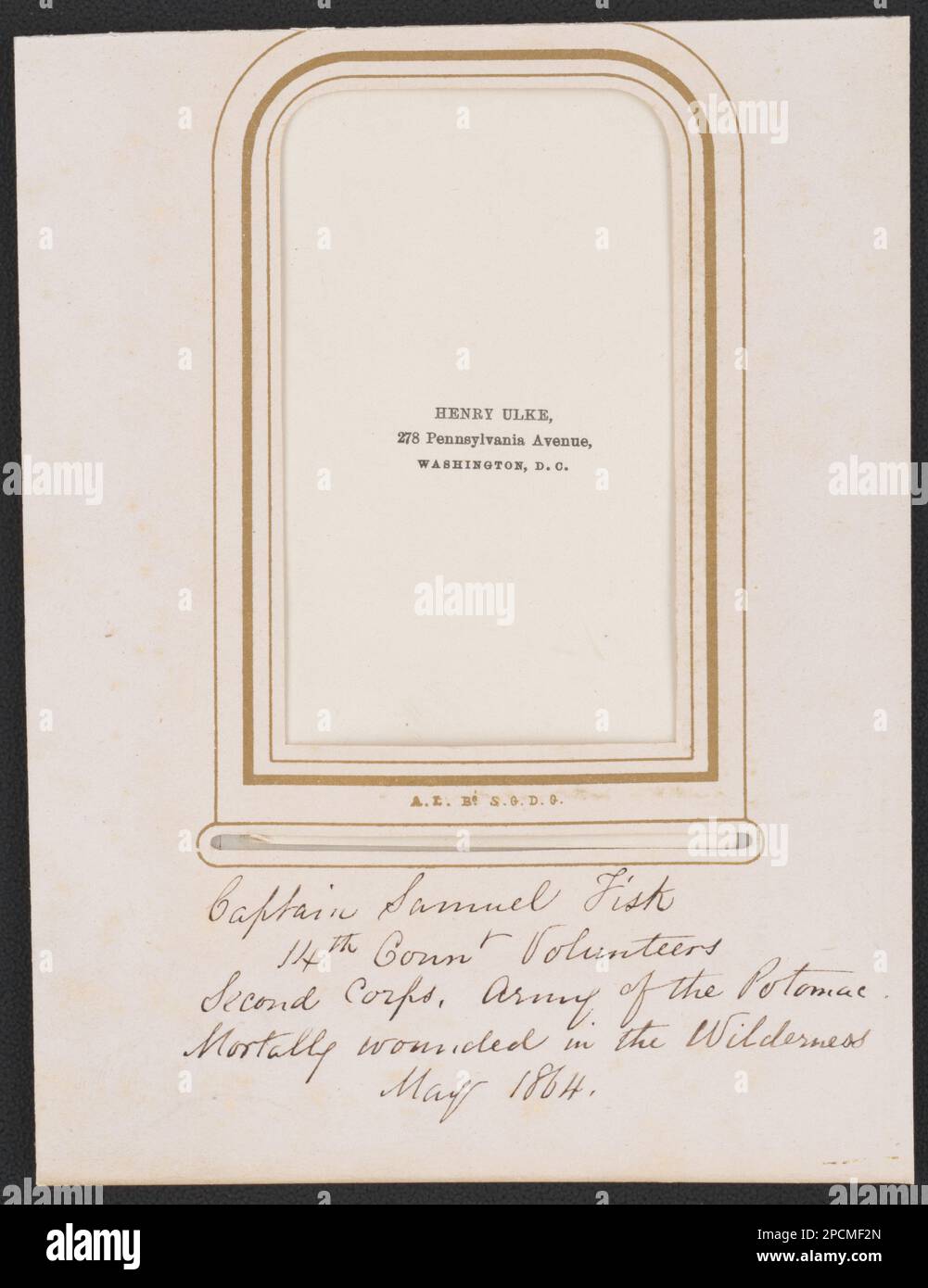 Colonnello Ulric Dahlgren di Aide-de-Camp USA Volontarii Regimento della Fanteria in uniforme / Henry Ulke, 278 Pennsylvania Avenue, Washington, D.C.. Liljenquist Famiglia Collezione di fotografie della Guerra civile , pp/liljpaper. Dahlgren, Ulric, 1842-1864, Stati Uniti, Army, Reggimento volontario di fanteria, persone, 1860-1870, soldati, Unione, 1860-1870, Military Uniforms, Union, 1860-1870, Stati Uniti, Storia, Guerra civile, 1861-1865, personale militare, Unione. Foto Stock