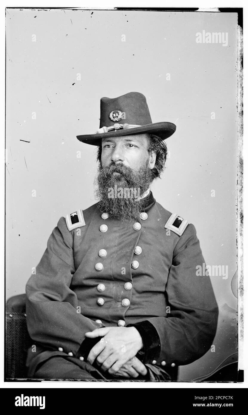 J.W. Fuller, 27th Ohio. Fotografie della guerra civile, 1861-1865 . Stati Uniti, Storia, Guerra civile, 1861-1865. Foto Stock